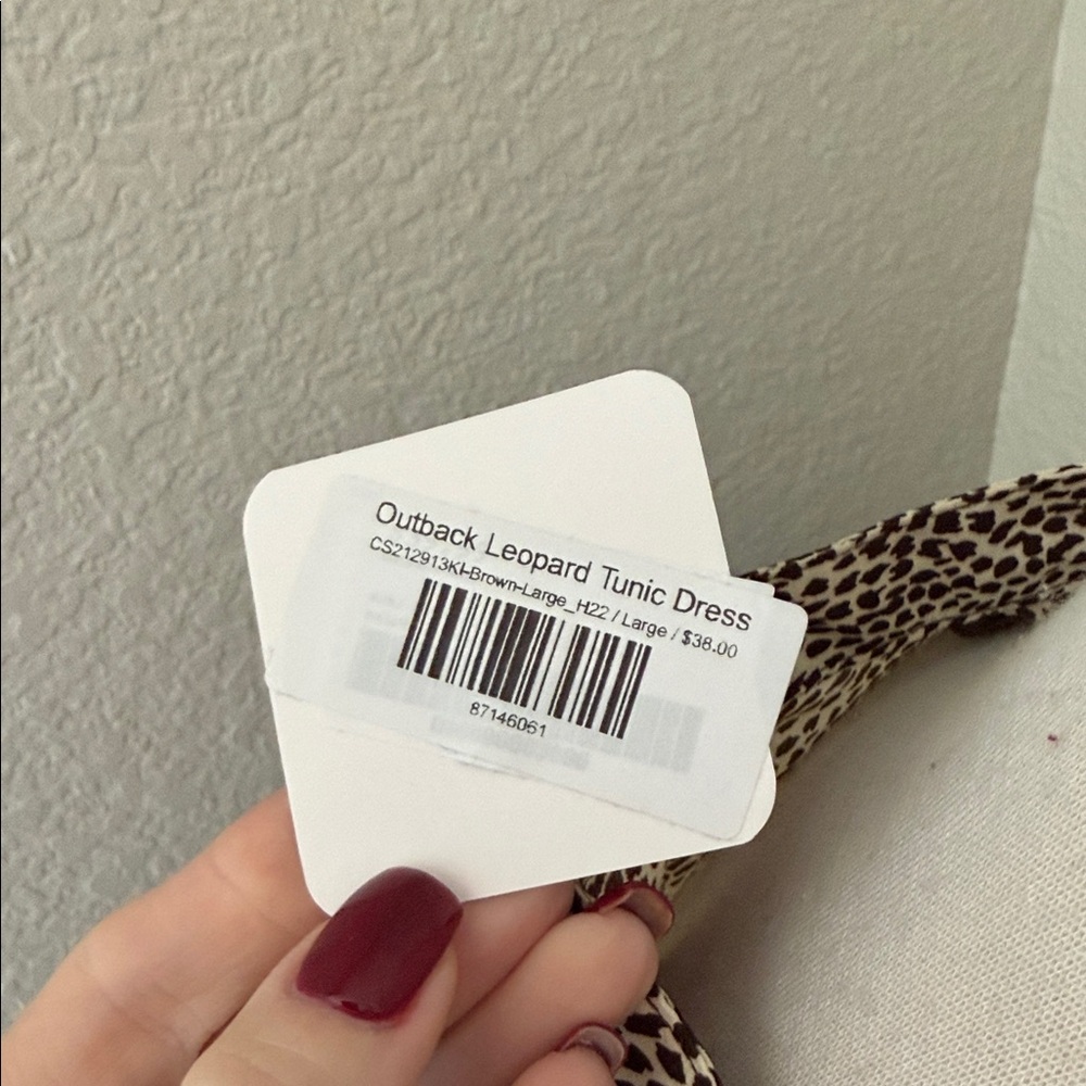 Cals Boutique Animal Print Long Sleeve Dress - Picture 7 of 8